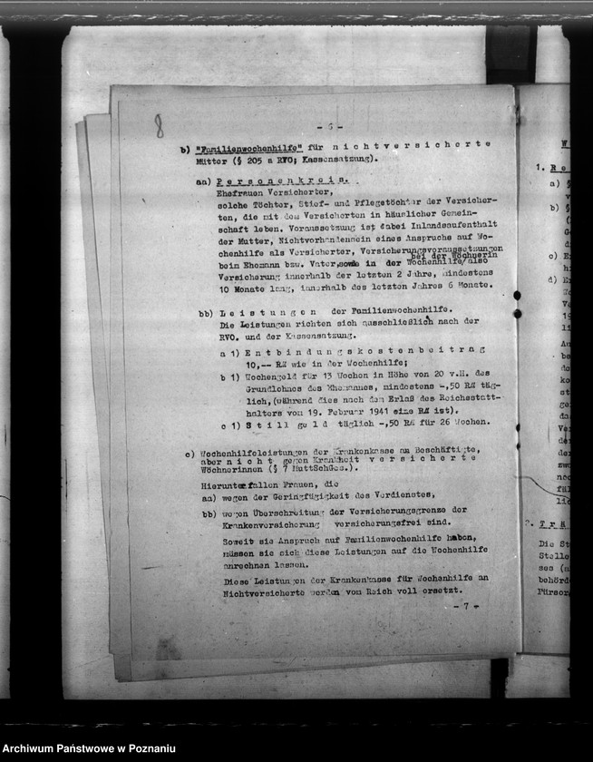 Obraz 12 z jednostki "Gesundheitspflege für werdende Mutter. Musterung der Wehrpflichtigen. Fliegenbekämpfung - Gesundheitliche Betreuung der Zivilbevölkerung"