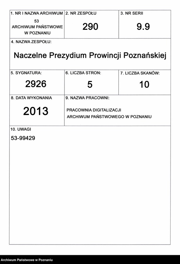 Obraz 1 z jednostki "Von Kosinski /Besitzer/ und Wladislaus von Zakrzewski /Pächter/ von Targowa Górka."