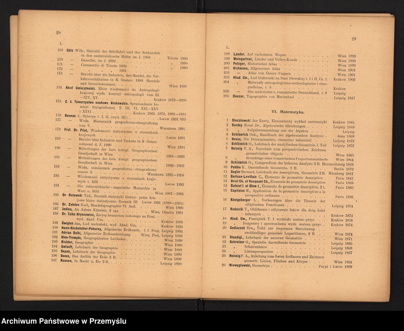 image.from.unit.number "Sprawozdanie Dyrekcji C.K. I Wyższej Szkoły Realnej w Krakowie za rok szkolny 1904 XXIX"