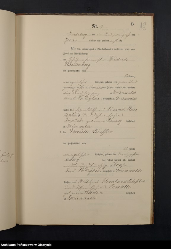 image.from.unit.number "Heiraths-Neben-Register Nr 1 - 28"