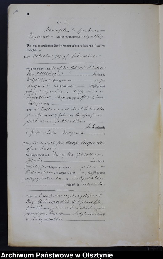 image.from.unit.number "Heiraths-Neben-Register Nr 1 - 11"