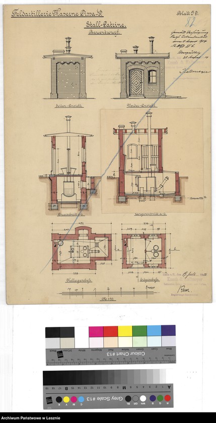 Obraz 19 z jednostki "Leszno miasto. Dokumentacja projektowa - Koszary Artylerii Polowej ul. Racławicka, tom III."