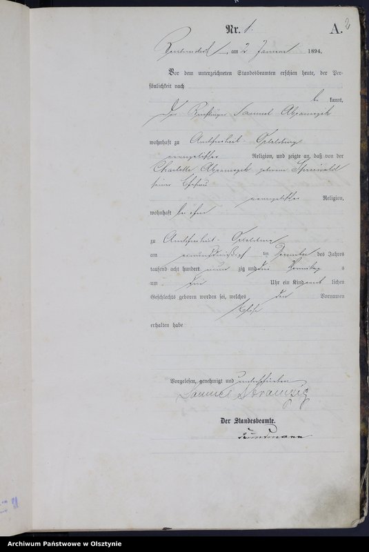 image.from.unit.number "Geburts-Haupt-Register Nr 1 - 322"