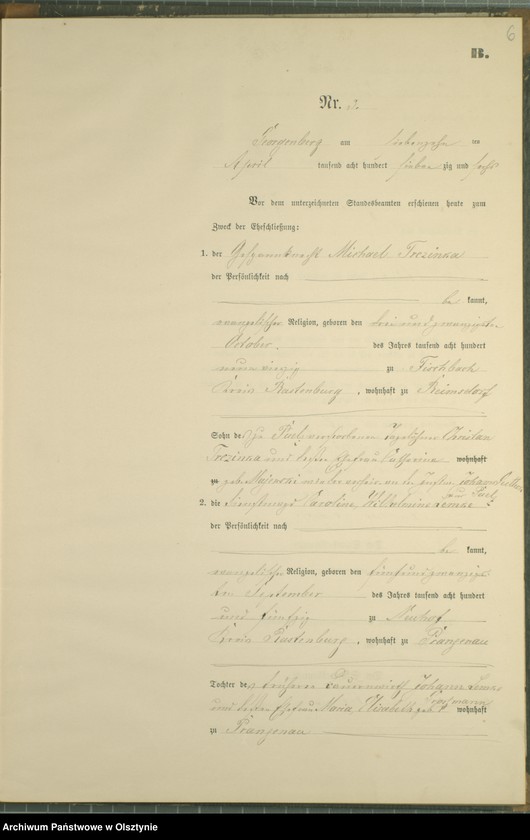 image.from.unit.number "Heiraths-Neben-Register Nr 1 - 9"