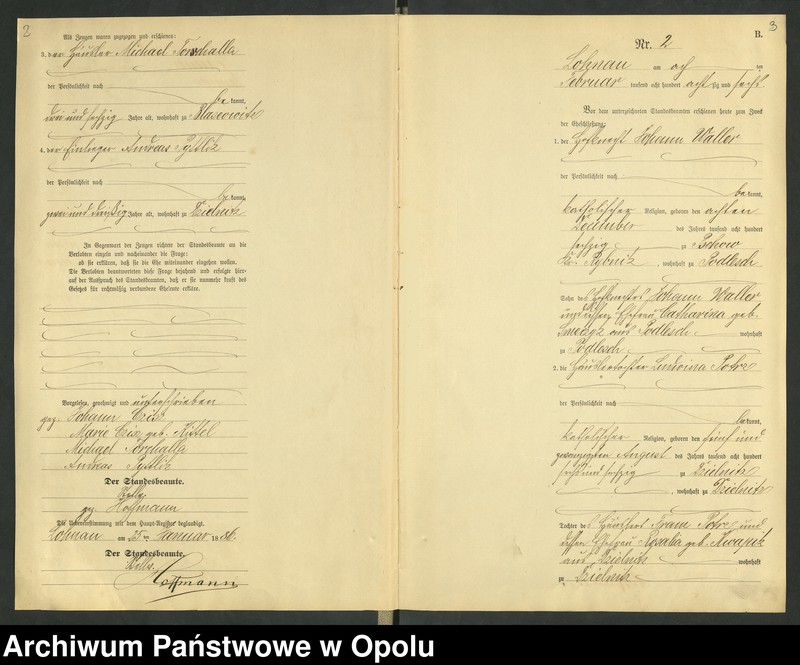 Obraz 5 z jednostki "Urząd Stanu Cywilnego Łany Księga małżeństw rok 1886-89"