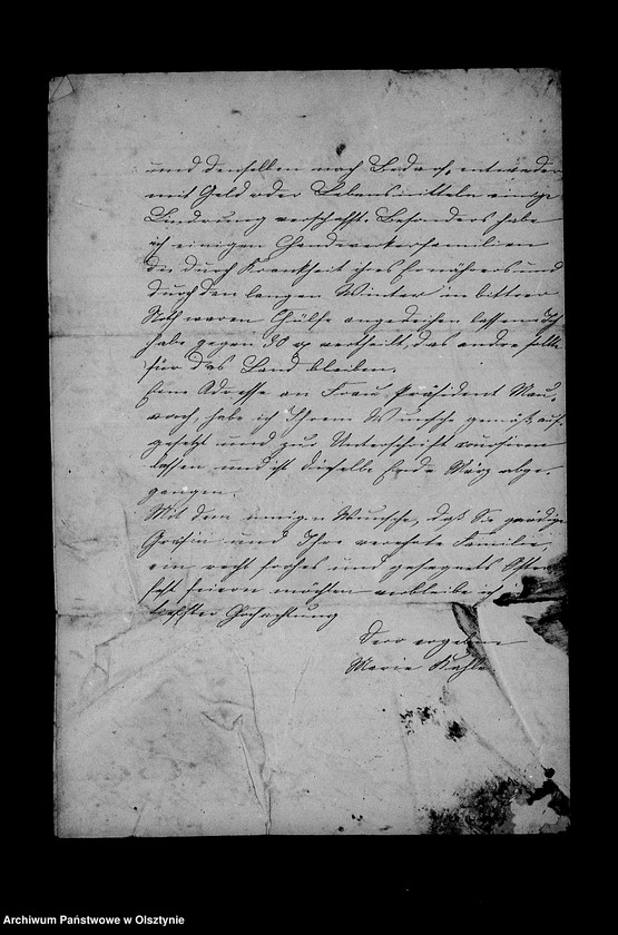 image.from.unit.number "/Briefe an die Gräfin Anna Lehndorff- Steinort das Siechenhaus in Angerburg betreffend/"