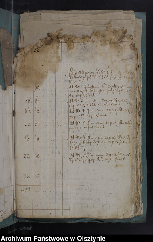 image.from.unit.number "Jahr Kirchen Rechnung der Kirchen zu Kruklanken aller Einnahme und Ausgabe wie auch Bau-Rechnung"