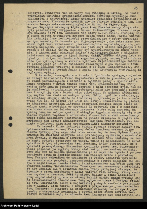 Obraz 14 z jednostki "Sprawozdania instruktorów [Wydziału] z pobytu w terenie"