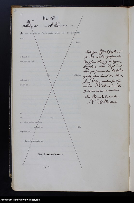 image.from.unit.number "Sterbe-Haupt-Register Nr 1 - 85"