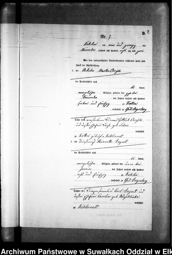 image.from.unit.number "Heiraths-Neben-Register des Preussischen Standes-Amtes Kehlen Kreis Angerburg"