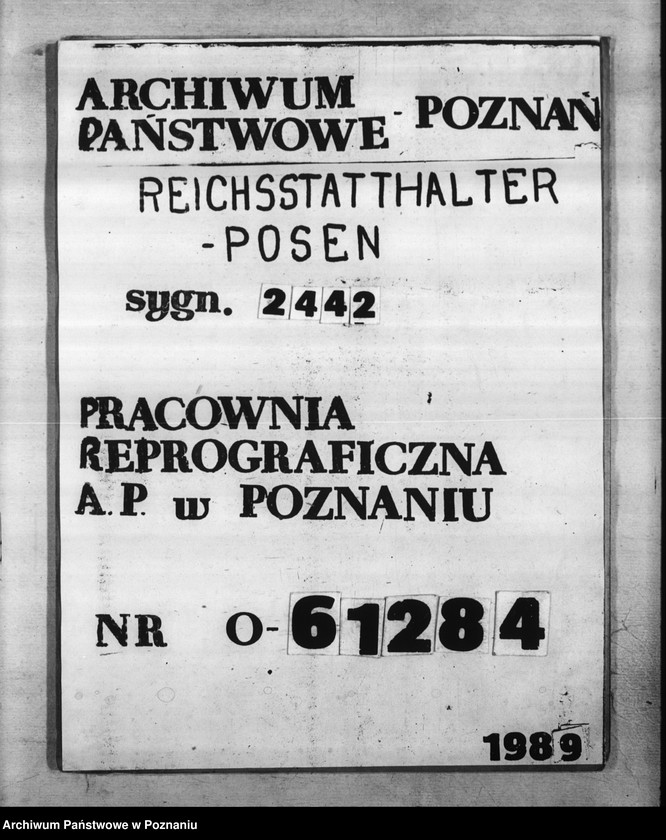 Obraz 1 z jednostki "Aufnahme der Schüler in die Oberschulen."