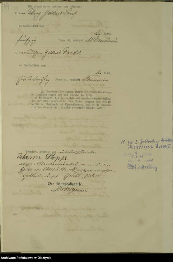 image.from.unit.number "Heiraths-Haupt-Register Nr 42"