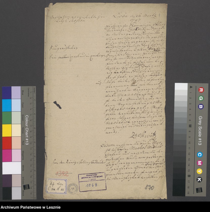 Obraz 3 z jednostki "[Denunziation des Polizeimeisters Zachwitz gegen Juden Marje]"