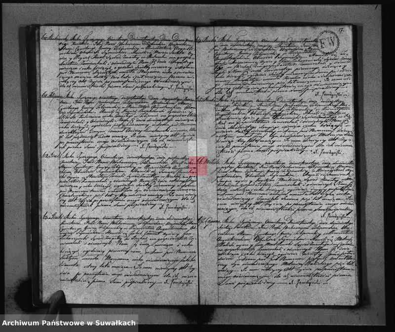 image.from.unit.number "Akta Zeyścia Gminy Filipowskiey od dnia 1 Stycznia do dnia 31 Grudnia 1819"