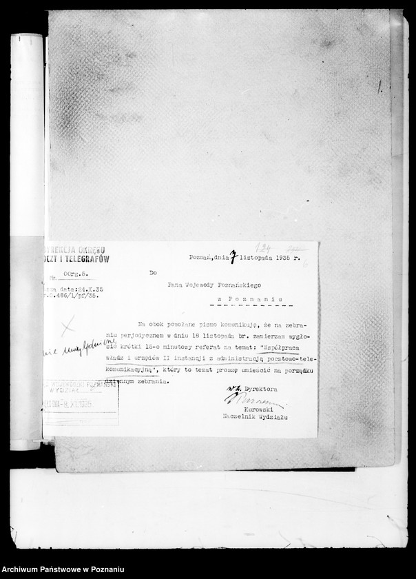 Obraz 10 z jednostki "Zebranie periodyczne naczelników władz i urzędów II instancji m.in.. Referat"