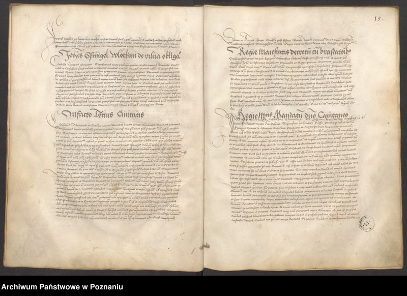 Obraz 19 z jednostki "Acta consularia civitatis Posnaniensis"