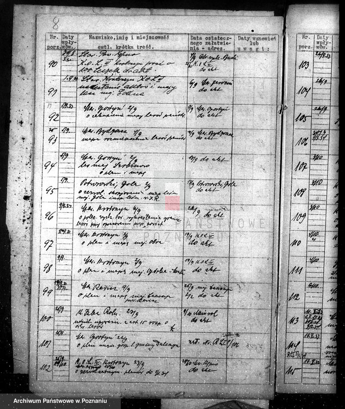 Obraz 12 z jednostki "Zagospodarowanie i ochrona lasów nie stanowiących własności państwa /spisy spraw- grupa I materie 1-21/"