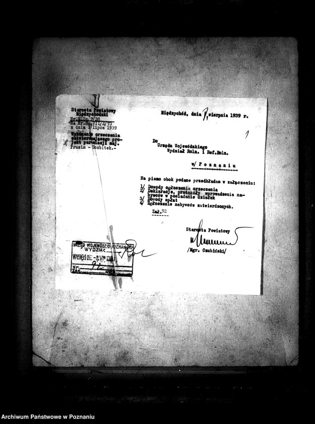 Obraz 6 z jednostki "/Majątek Prusim-Rozbitek powiatu międzychodzkiego sprawy parcelacyjne"