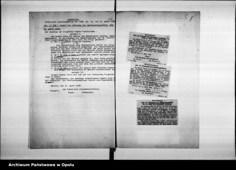 Obraz 7 z jednostki "Reichstags - und Landtags - Wahl 20 Mai 1928"