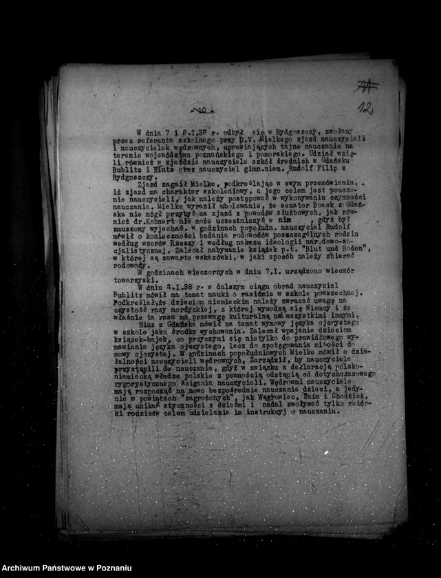 Obraz 16 z jednostki "Sprawozdania z życia mniejszości narodowych za czas od 1 stycznia do 30 kwietnia 1938 r."