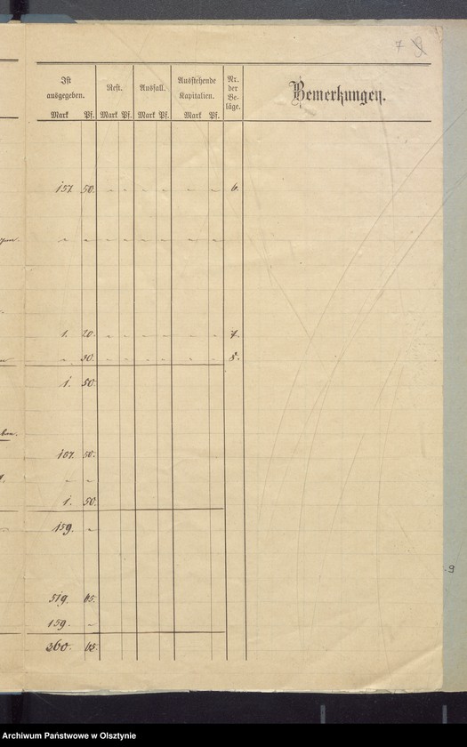 image.from.unit.number "Recnung der Kirchspiels Armen Kasse zu Widminnen"
