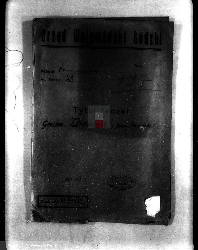 Obraz 4 z jednostki "Gmina Niewiesz powiat turecki /nadzór nad gospodarką leśną/"