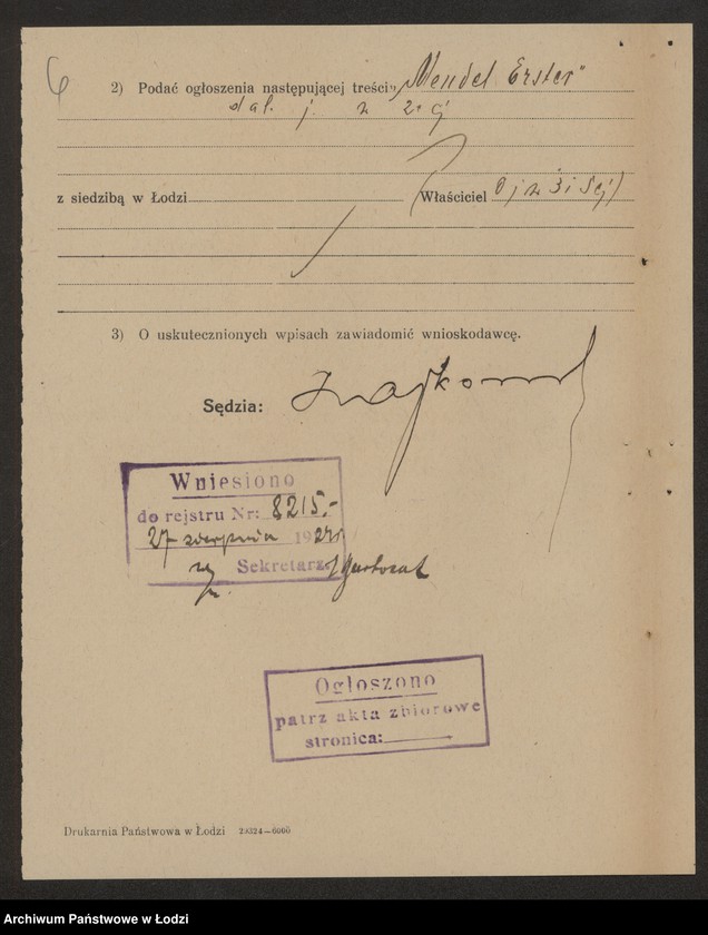 Obraz 8 z jednostki "Mendel Erster- handel zbożem"