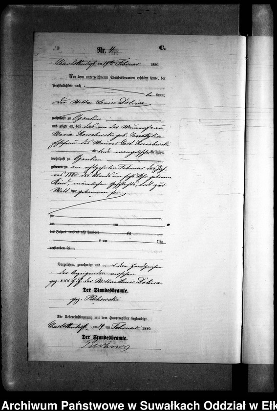 image.from.unit.number "Sterbe-Neben-Register des Preussischen Standes-Amtes Gr. Strengeln Kreis Angerburg"