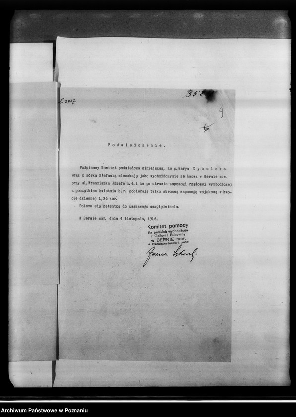 Obraz 14 z jednostki "Korespondencja różna o pomoc materialną."