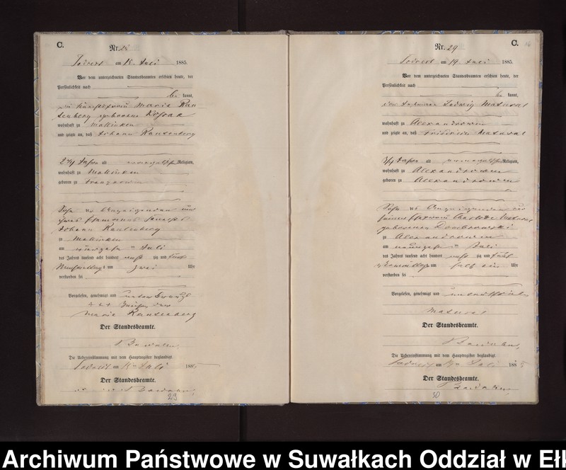image.from.unit.number "Sterbe-Neben-Register des Preussischen Standes-Amtes Neuhoff Kreis Loetzen"