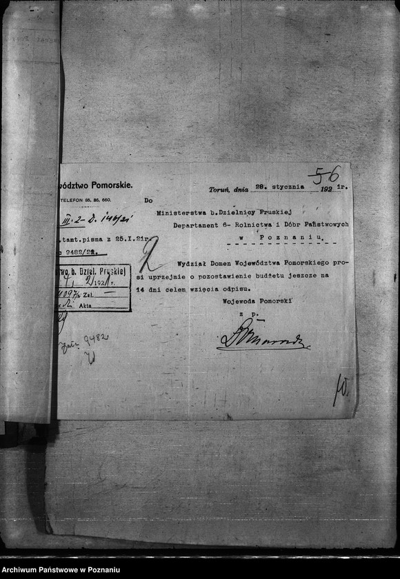 Obraz 10 z jednostki "Budżet domeny woj.. poznańskiego i pomorskiego na rok 1921"