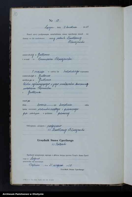 image.from.unit.number "Księga zgonów Nr 1 - 44,1 - 55,1 - 41,1 - 60,1 - 44,1 - 40 i 1 - 47 /brak 1885 - 1886,1888 i 1890/ /przepisana w języku polskim z oryginału niemieckiego w dniach 11.08.-9.09.1950/"