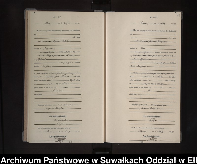 image.from.unit.number "Geburts-Neben-Register des Königlichen Preussischen Standes-Amtes Orlen Kreis Loetzen"