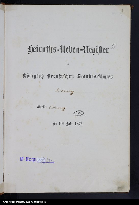 image.from.unit.number "Heiraths-Haupt-Register Nr 1 - 39"