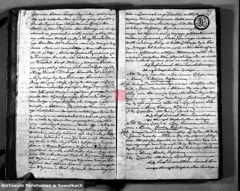 image.from.unit.number "Księga Aktów Cywilnych Małżeństwa Gminy Leypuńskiej od Dnia pierwszego Maja 1808 zaczęta y do końca Dnia 1-o Maja 1809 R-u ukończona"