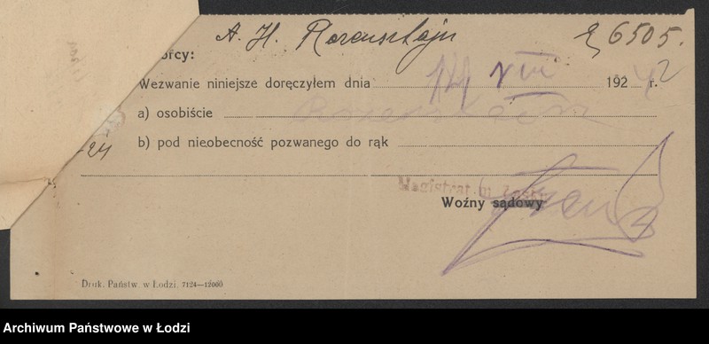 Obraz 4 z jednostki "Abe Hersz Rozensztajn- sprzedaż art. spożywczych i kolonialnych"