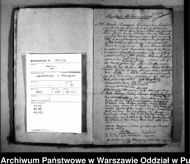 image.from.unit.number "Akta urodzeń, małżeństw i zgonów"