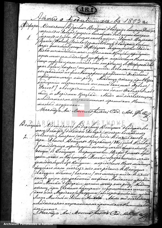 Obraz z jednostki "Księga urodzeń, małżeństw, zgonów"