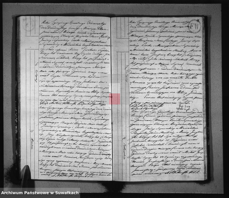image.from.unit.number "Akta zeszłych stanu cywilnego gminy seyneńskiey od 1-go stycznia 1818 roku."