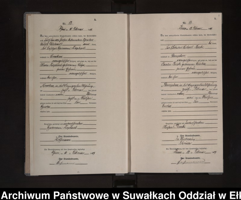 image.from.unit.number "Geburts-Neben-Register des Preussischen Standes-Amtes Orlen Kreis Loetzen"