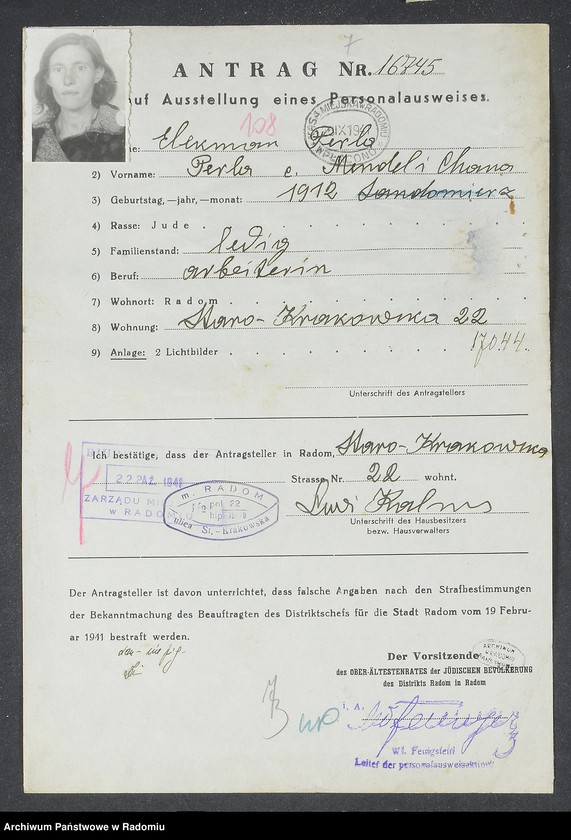 image.from.unit.number "[Wnioski o wydanie dowodów osobistych oraz nie odebrane dowody Ekselman - Estersohn]"