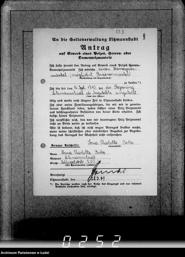 Obraz 18 z jednostki "Kasse u.Erledigte Anträge"