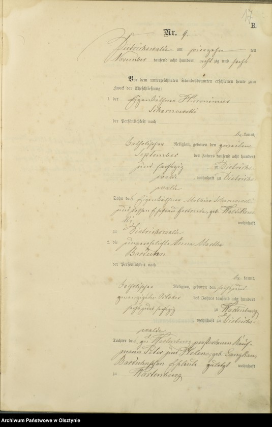 image.from.unit.number "Heiraths-Haupt-Register Nr 1 - 16"