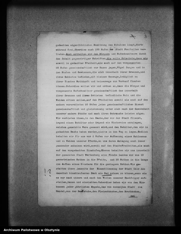 image.from.unit.number "Wartenburg /Stadt, Hospital, Kloster, Pfarrkirche, Erzpriesterei, Strafanstalt, Schule/ Wuttrienen [rysy historyczne]"