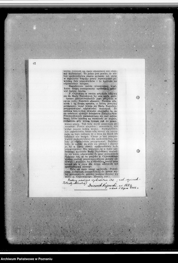 Obraz 17 z jednostki "Sprawozdania z działalności - wycinki z gazet"