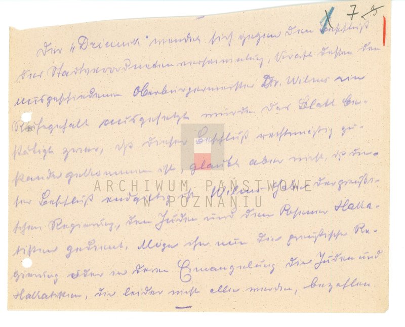 Obraz 20 z jednostki "Sytuacja przed wybuchem powstania wielkopolskiego. /Tłumaczenia z prasy polskiej na język niemiecki, wypisy z prasy niemieckiej w Poznaniu/ - część lV."