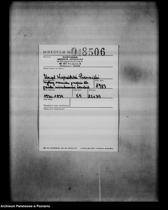 Obraz 2 z jednostki "/Wykaz szacunku przyjęcia dla państwowych nieruchomości ziemskich rozparcelowanych przed 1932/"