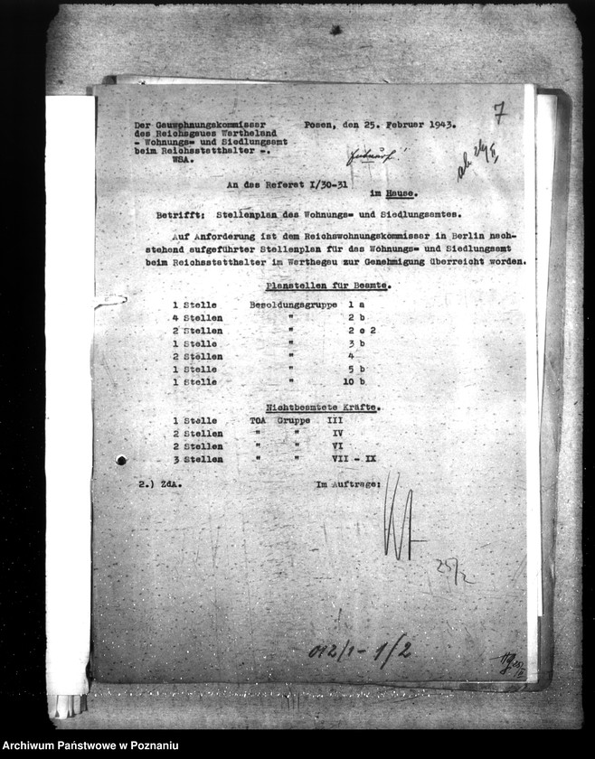 Obraz 12 z jednostki "Organisation des Wohnungs- und Siedlungsamts"