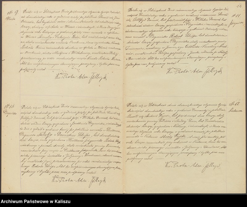 Obraz 20 z jednostki "Duplikat aktów stanu cywilnego urodzeń, zejść i ślubów"