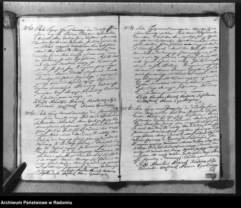 image.from.unit.number "Akta urzędnika stanu cywilnego gminy Szydłowiec z roku 1812"